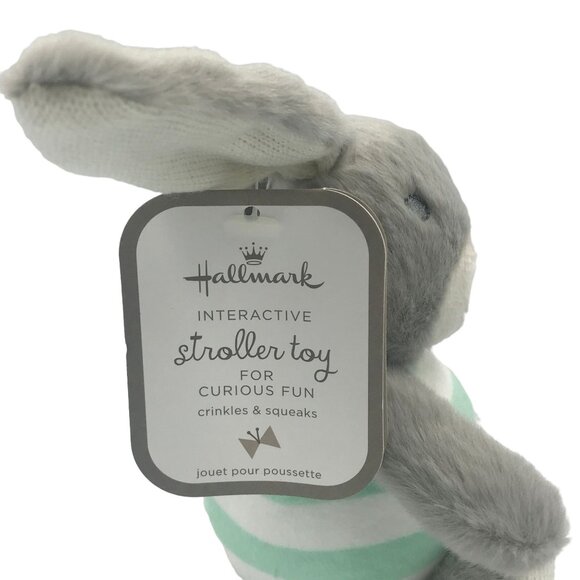 Hallmark Bunny Rabbit Car Seat and Stroller Toy Stuffed Animal Plush - Picture 4 of 4
